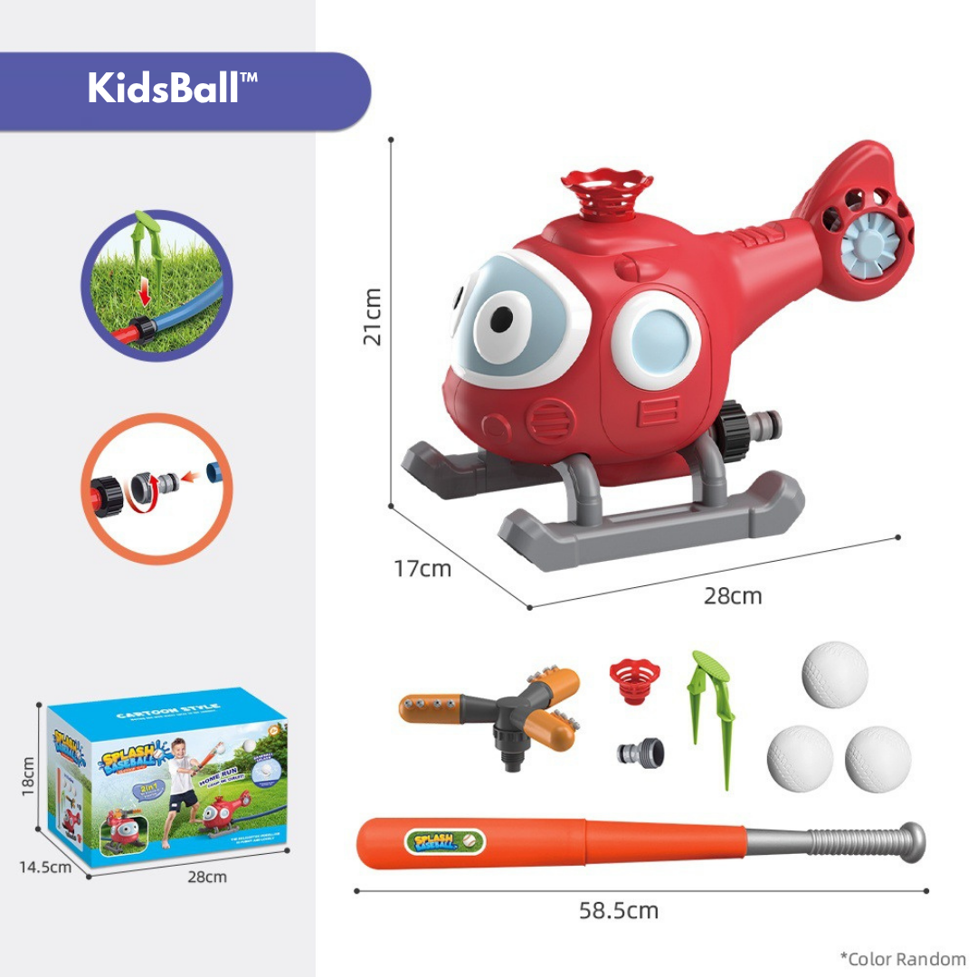 KidsBall™ | Arroseur et Jeu de Baseball 2-en-1.