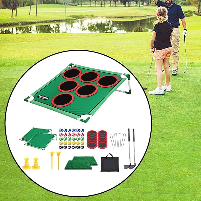 GolfPlay™ | Le Jeu de Golf 2-en-1 Ultime pour l’Intérieur et l’Extérieur.