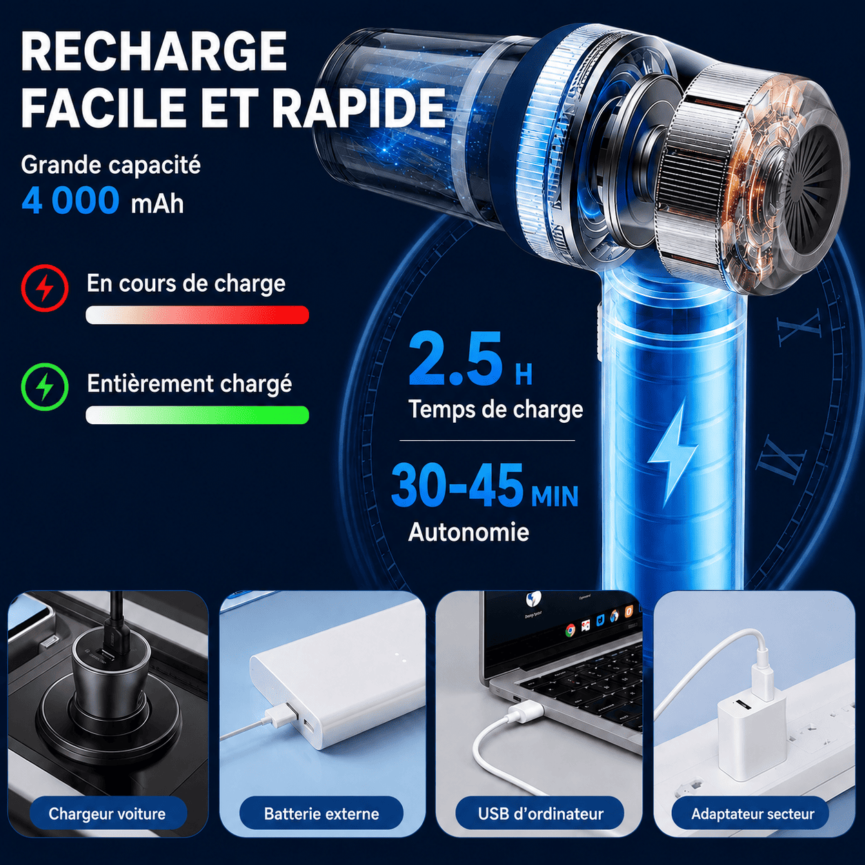 AirVac™ | La solution pratique pour les petites tâches de nettoyage.