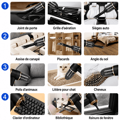 AirVac™ | La solution pratique pour les petites tâches de nettoyage.
