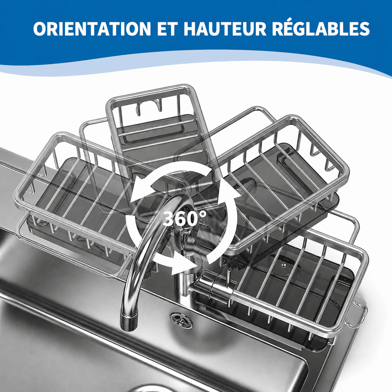 SinkRack™ | Un évier toujours propre et bien rangé.