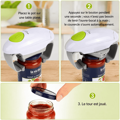 EasyTwist™ | Ouvrez chaque couvercle en quelques secondes, sans effort.
