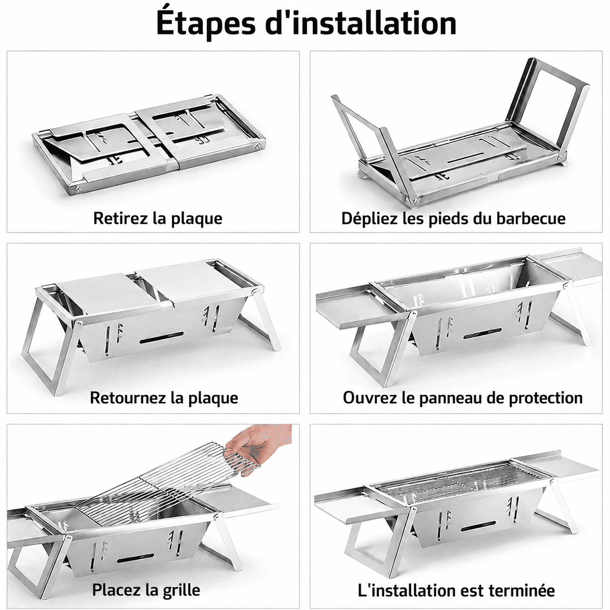 CompactGrill™ | Profitez d’un barbecue facile lors de toutes vos activités en plein air.