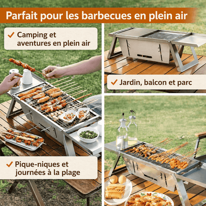 CompactGrill™ | Profitez d’un barbecue facile lors de toutes vos activités en plein air.