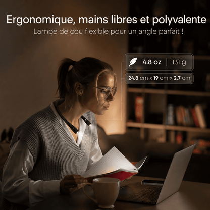 NeckLight™ | Lisez et Travaillez Confortablement, les Mains Libres.