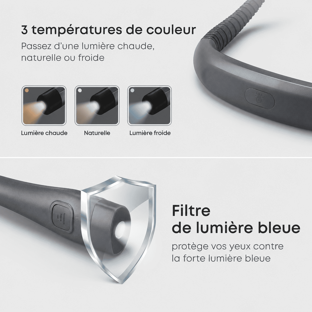 NeckLight™ | Lisez et Travaillez Confortablement, les Mains Libres.