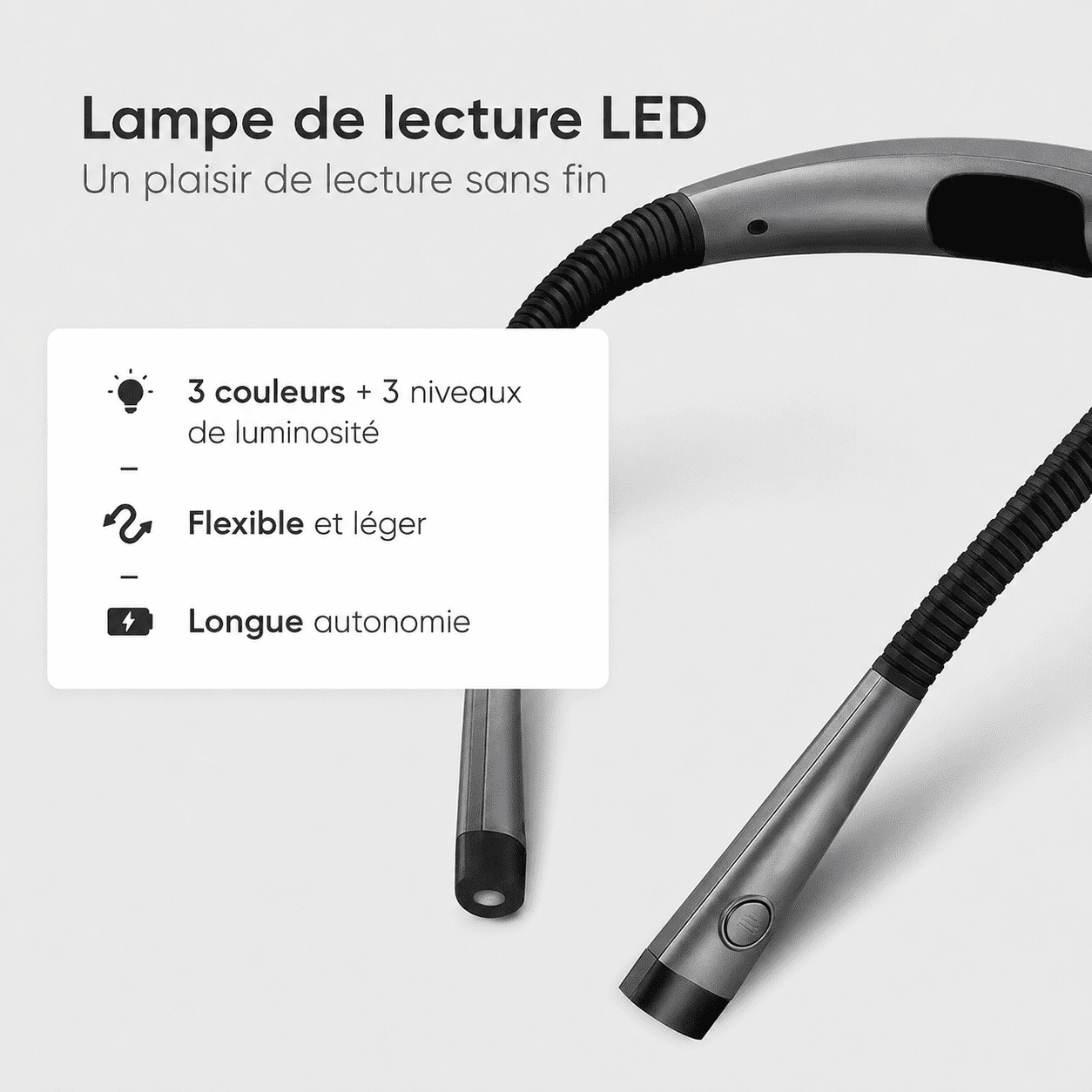 NeckLight™ | Lisez et Travaillez Confortablement, les Mains Libres.