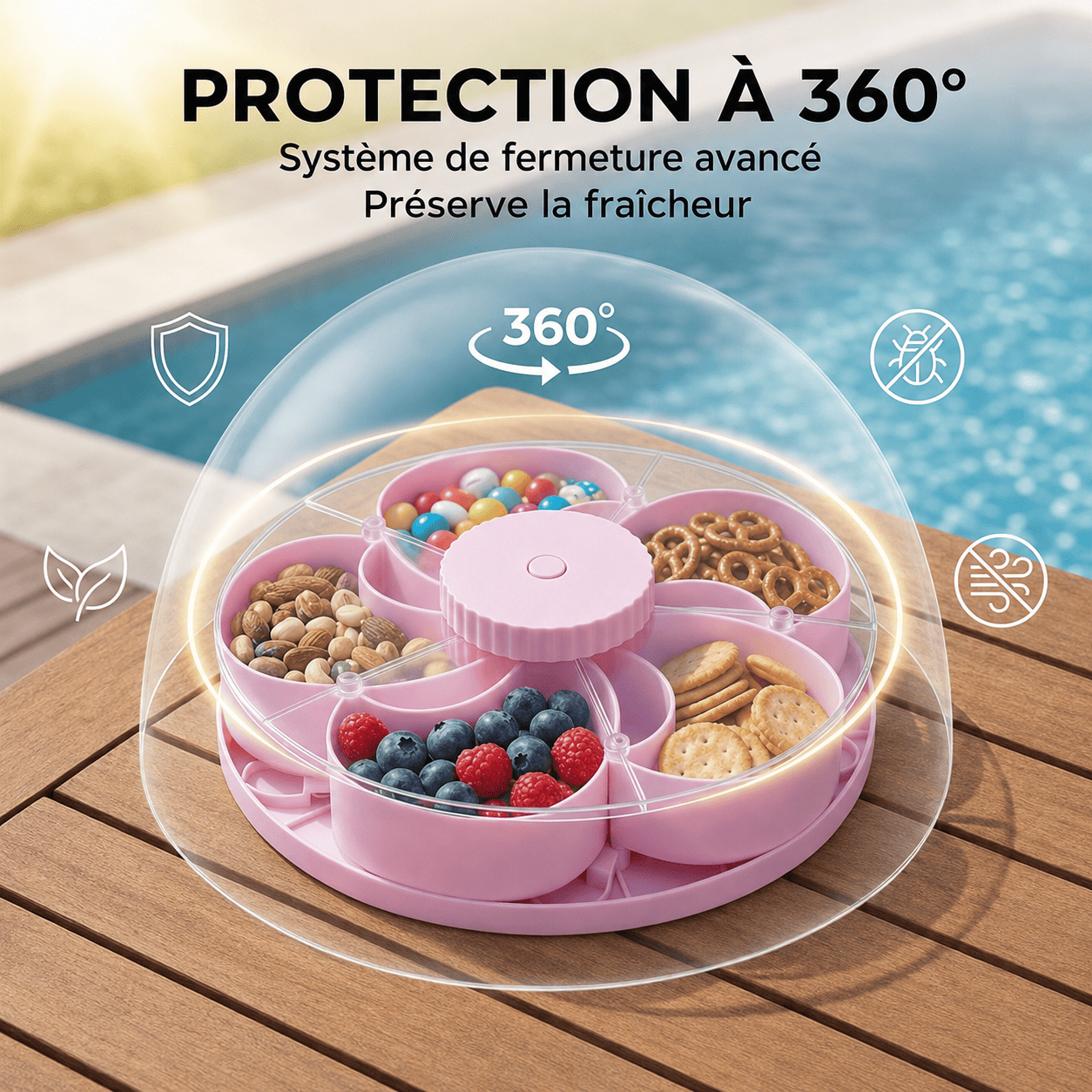 SafeSnack™ | Gardez vos aliments frais et protégés des nuisibles.