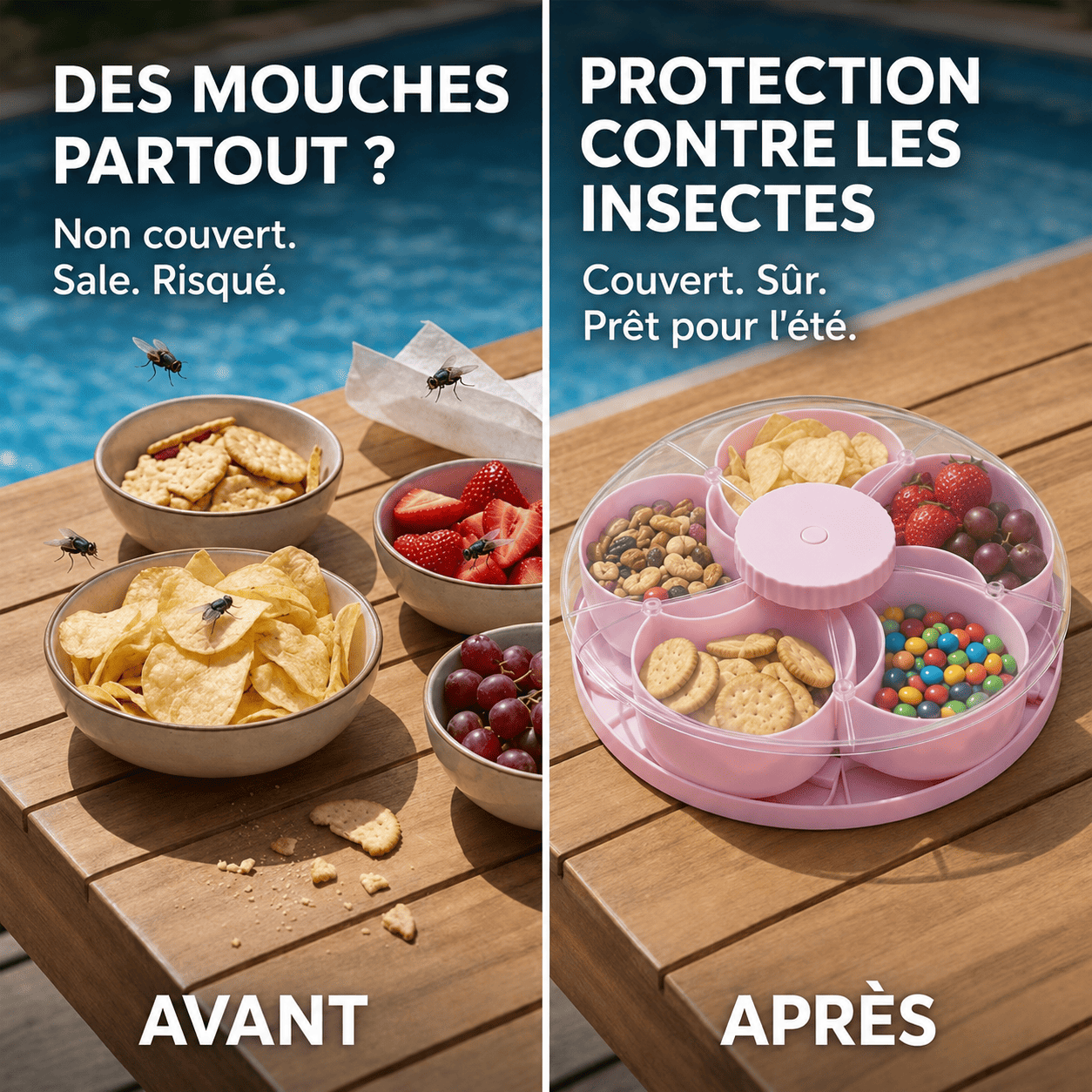 SafeSnack™ | Gardez vos aliments frais et protégés des nuisibles.