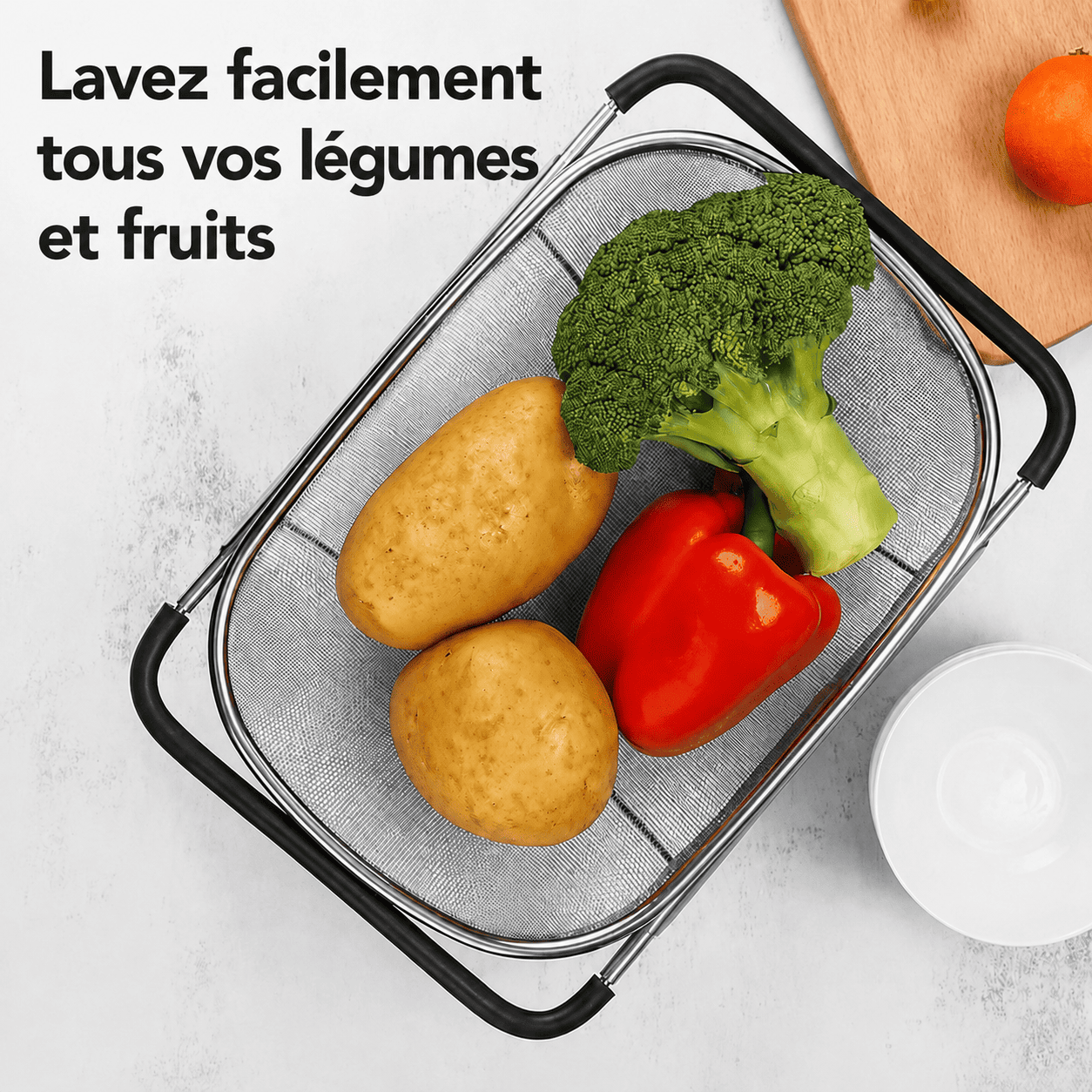 FoodWash™ | La solution intelligente pour laver et égoutter.