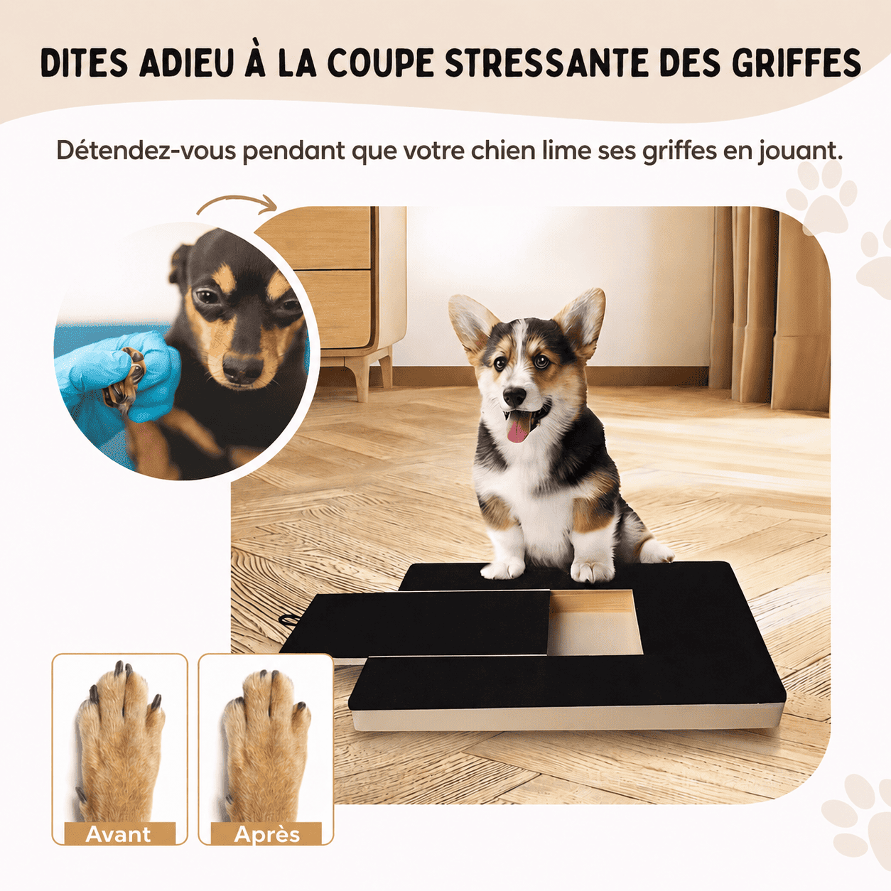 PlayTrim™ | La solution intelligente contre les griffes trop longues de votre chien.