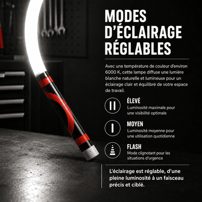 FlexBeam™ | Conçue pour les endroits où les autres lampes n’atteignent pas.