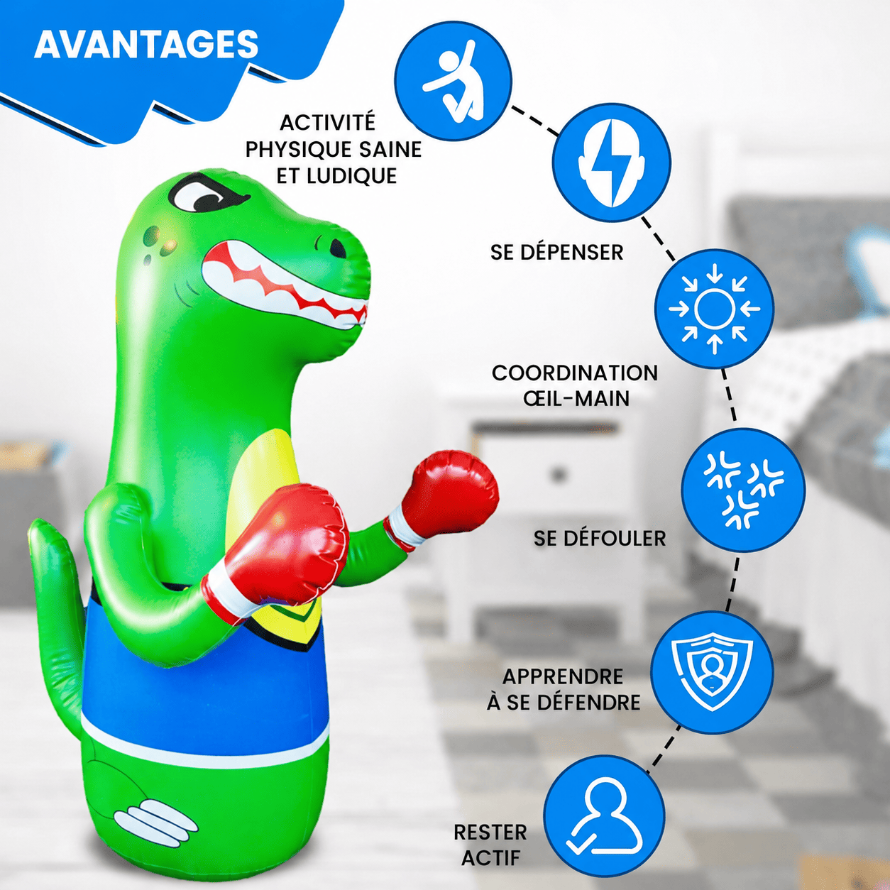 BoxDino™ | L’exutoire le Plus Fun pour les Enfants Actifs.