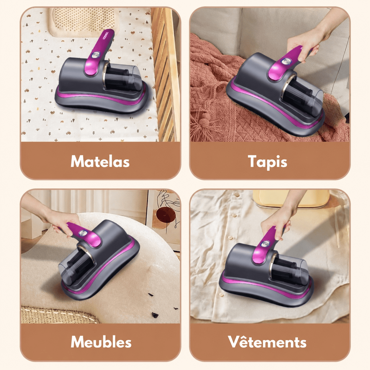 DeepClean™ | Nettoyez facilement vos meubles, matelas et tapis.